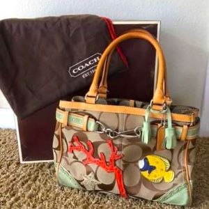 Authentic Coach Purse, Hampton Nautical Beach Tote 👜 ☀️
